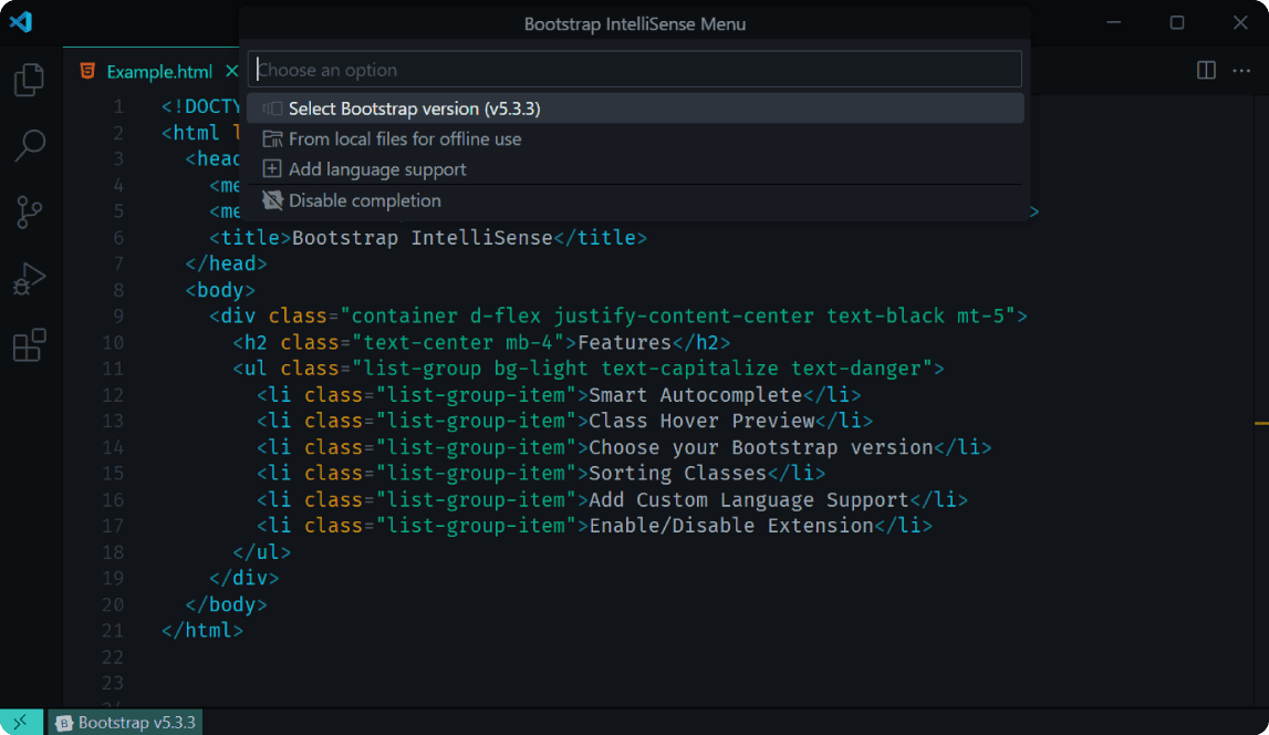 Bootstrap Version Selection